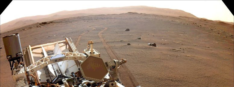 NASA rastreia as rodas da perseverança de Marte