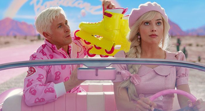 Ryan Gosling e Margot Robbie em Barbie (2023)