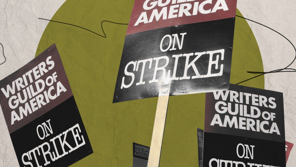 The Writers Guild of America em sinais de greve