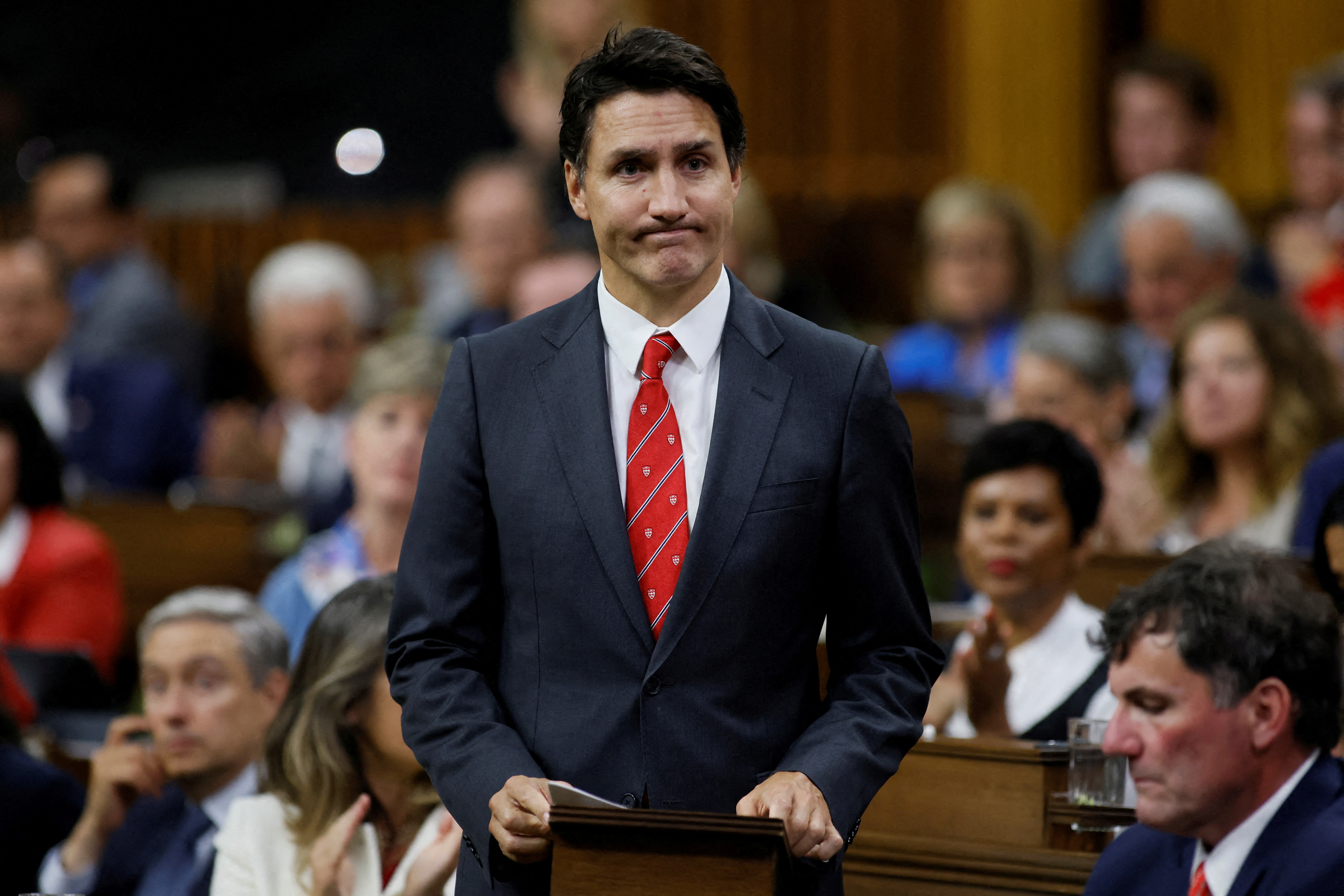 O primeiro-ministro canadense, Justin Trudeau, fará uma declaração na Câmara dos Comuns na Colina do Parlamento, em Ottawa
