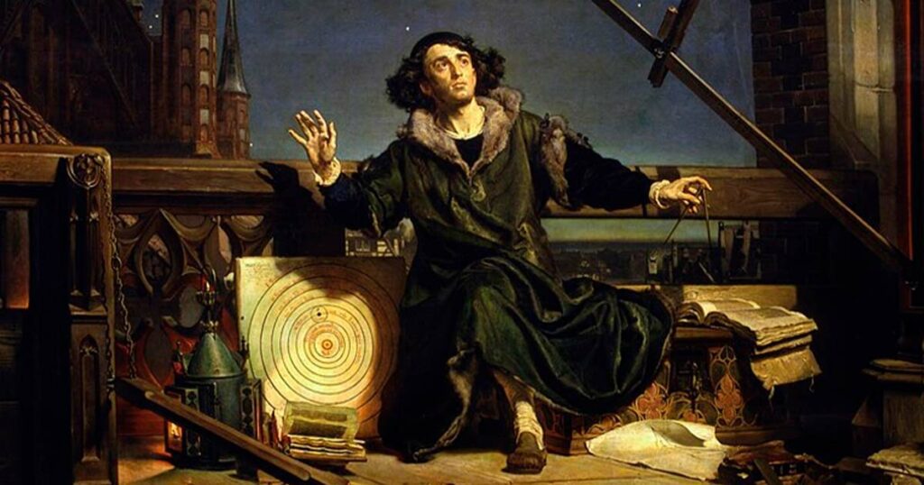Astronomer Copernicus, or Conversations with God, by Jan Matejko.	Source: Public Domain