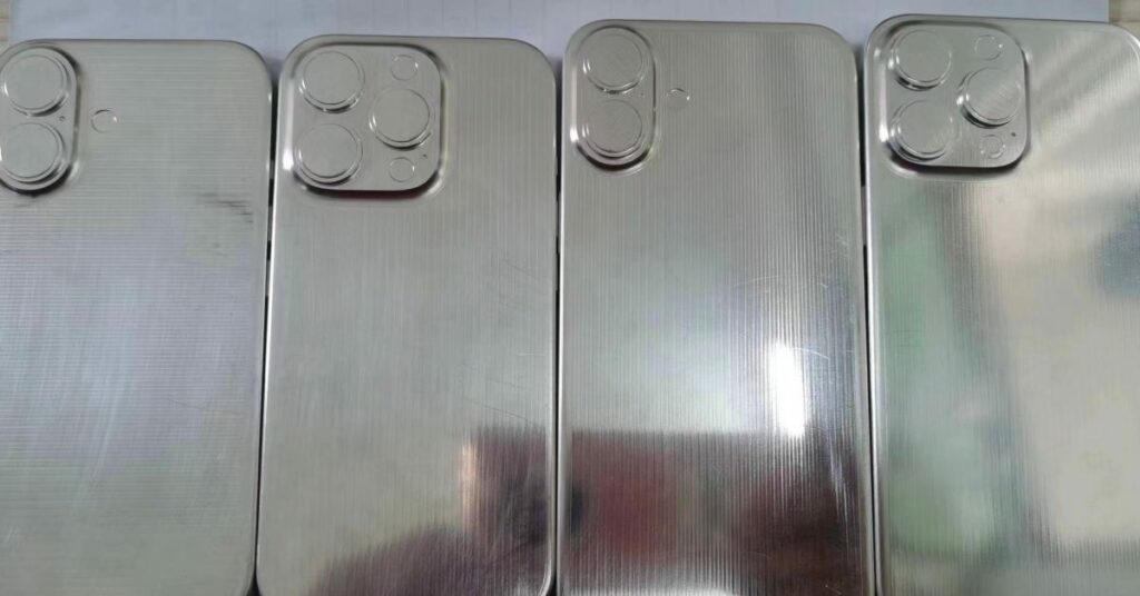 Os designs do iPhone 16 e iPhone 16 Pro são destacados nas imagens da nova unidade fantasma