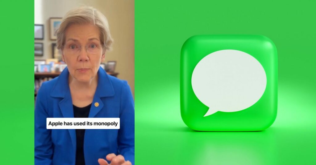 Elizabeth Warren em Green Texts: Apple está destruindo relacionamentos