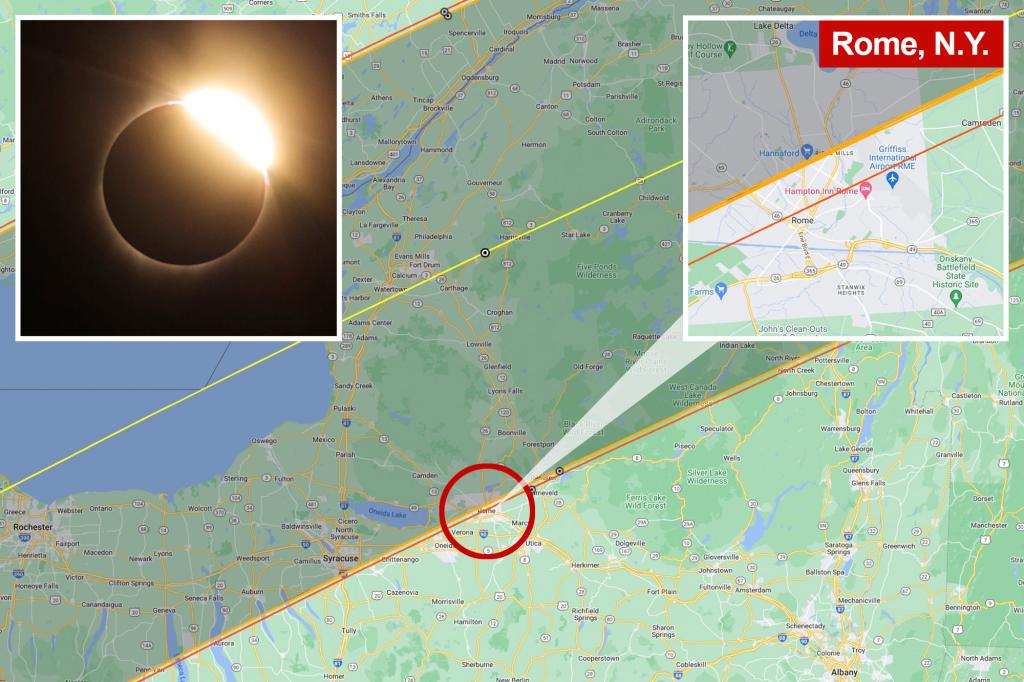 Especialistas alertam que a borda do caminho de um eclipse solar total pode mudar ligeiramente