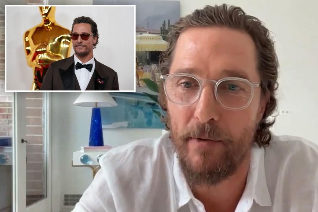 Matthew McConaughey diz que há um “processo de iniciação” em Hollywood