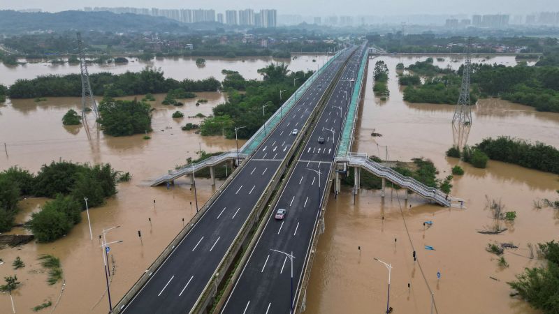Sul da China: Enchentes massivas ameaçam dezenas de milhões devido às fortes chuvas no país