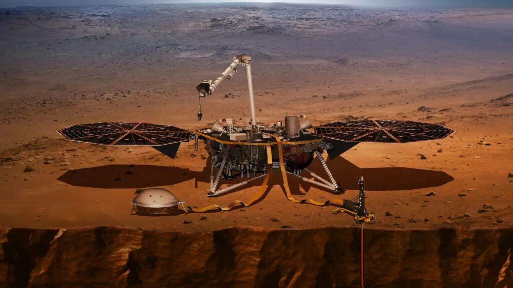 Um robô morto avistado pela espaçonave da NASA em Marte